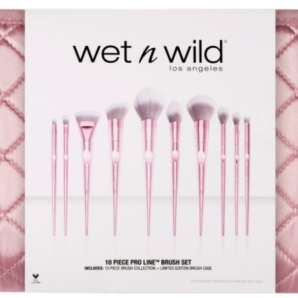 ❤️55%OFF!!❤️PRO LINE SET WET N WILD 10 BRUSH HIGH QUALITY ROSE GOLD SEALED! NEW! - Picture 2 of 11